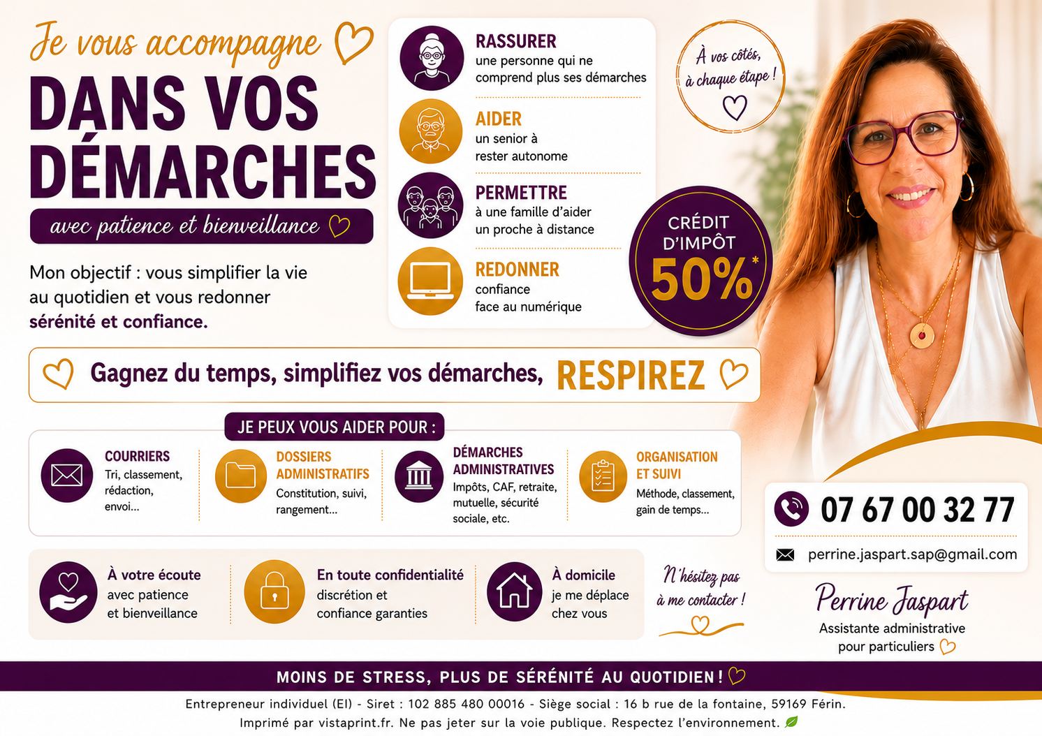 Logo de Jaspart Perrine - Assistante administrative pour particuliers